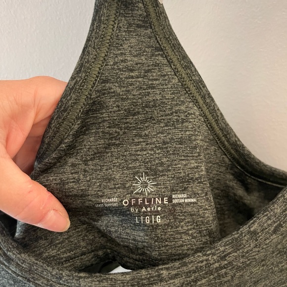 Aerie Shelf Bra Crop Top - Picture 2 of 5